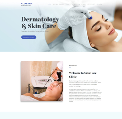 More Dermatologist Website Templates