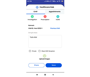 Access your patient’s medical notes, past records and medical history from anywhere using the Genamet App