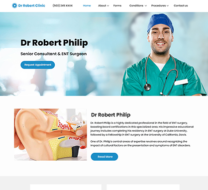 More ENT Website Templates