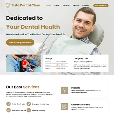More Dentistry Website Templates